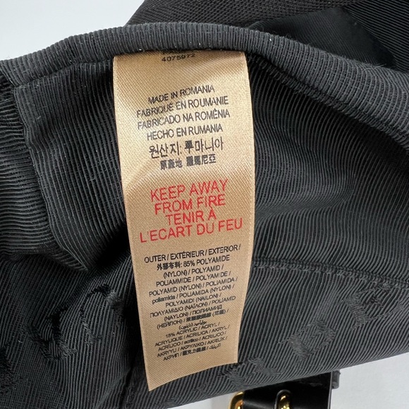 Burberry Crossbody Rucksack Black Nylon Logo Backpack - Picture 10 of 16